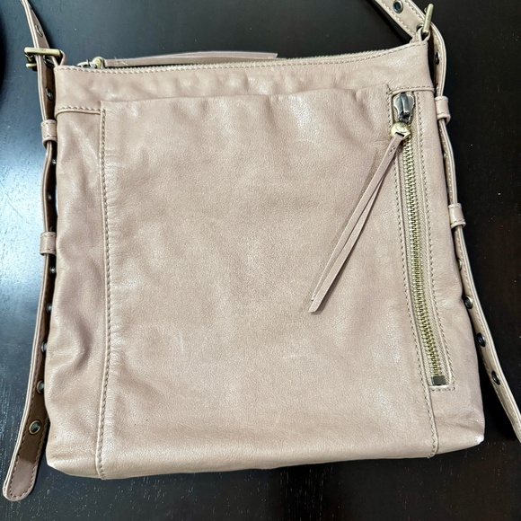 HOBO Handbags - HOBO Crusade 100% Leather Large Crossbody Taupe